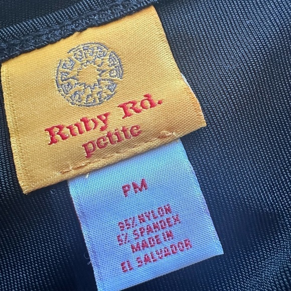 Ruby Rd. Slinky Basic Black Tank - Picture 4 of 5